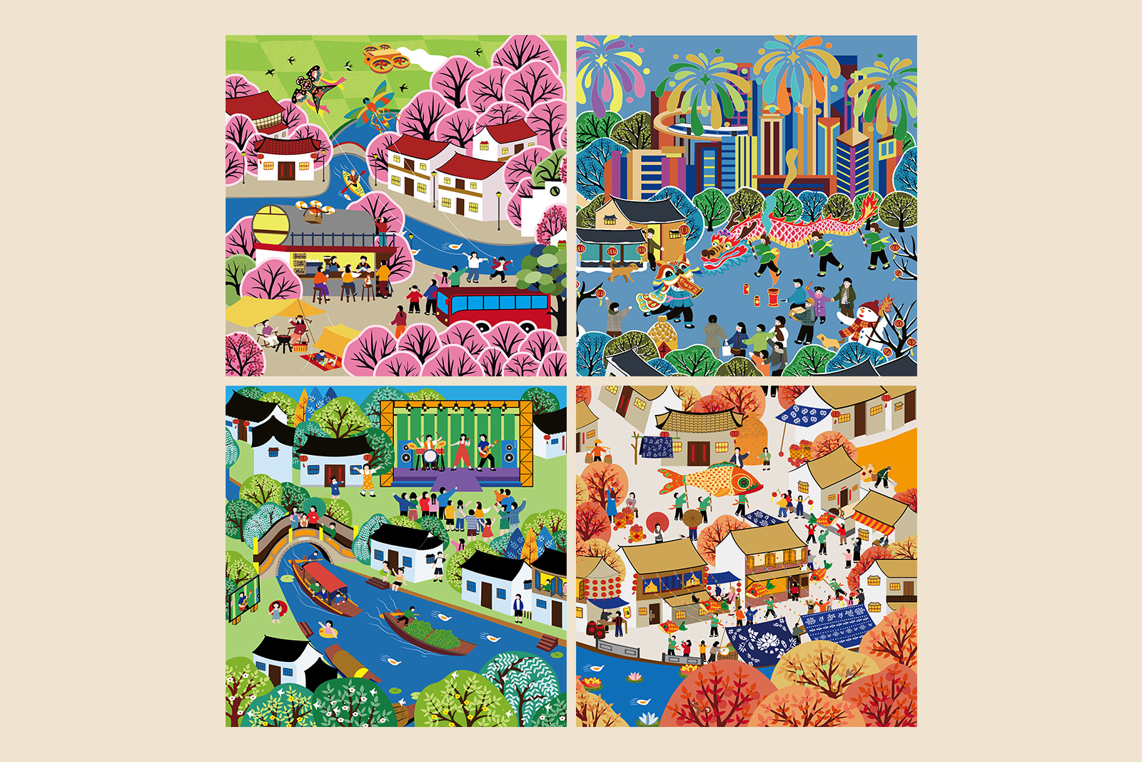 金山农民画×优衣库2025新年系列 - 金山农民画